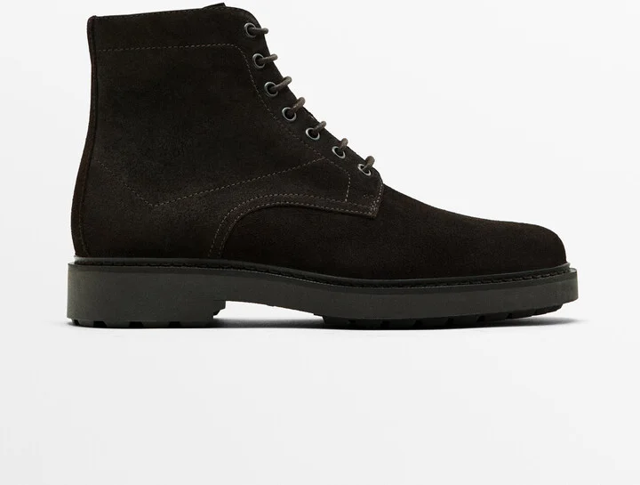 Brown Split Suede Boots