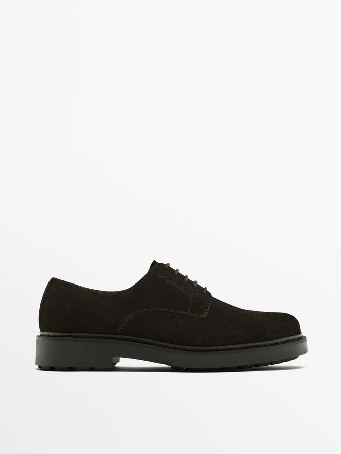 Brown Split Suede Shoes - Image 2