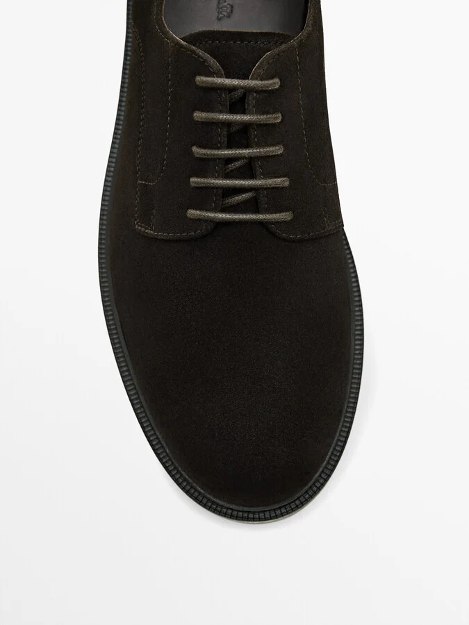 Brown Split Suede Shoes - Image 5