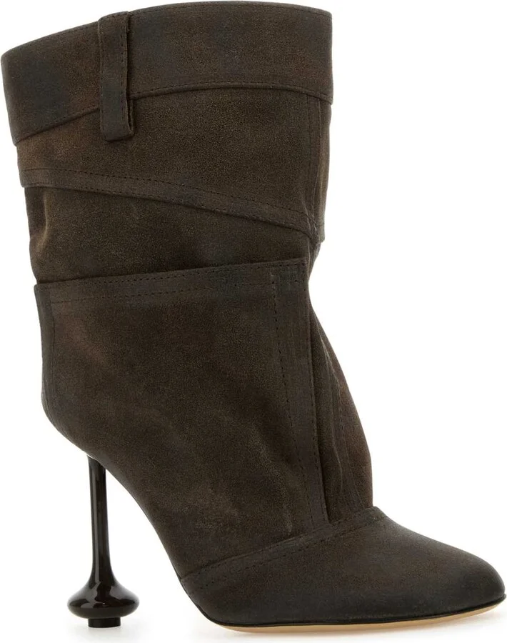 Brown Suede Ankle Boots - Image 2