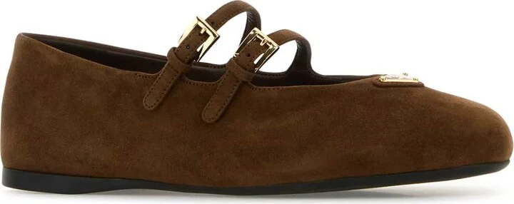 Brown Suede Ballerinas - Image 2