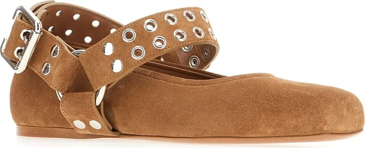 Brown Suede Ballerinas - Image 2