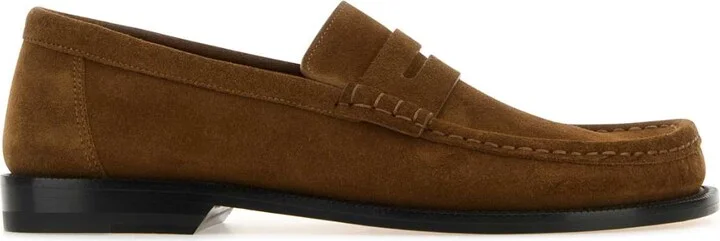 Brown Suede Campo Loafers