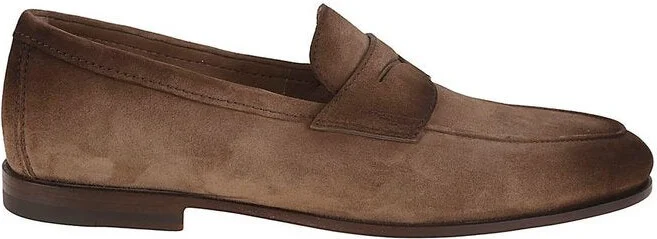 Brown suede Carlos loafers