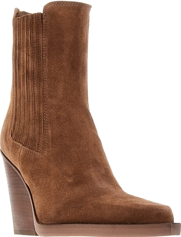 Brown Suede Dallas Ankle Boots - Image 2