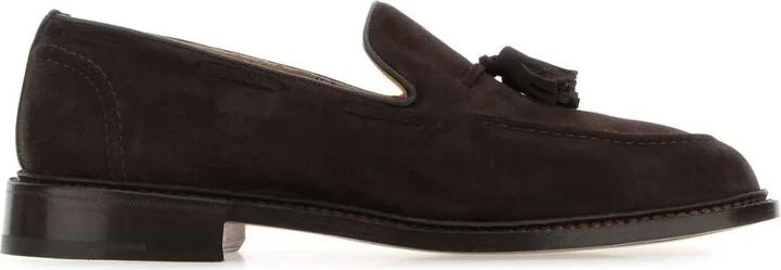 Brown Suede Elton Loafers