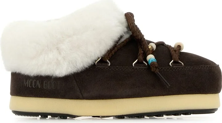 Brown suede EVX slip ons