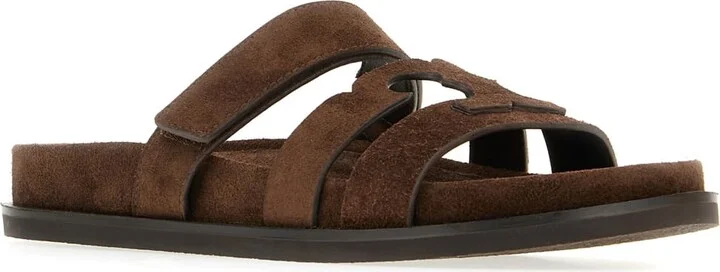 Brown Suede Ines Sandals - Image 2