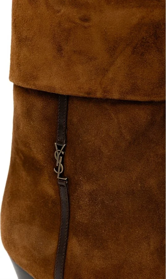 Brown Suede Leather Women's Boot - Image 4