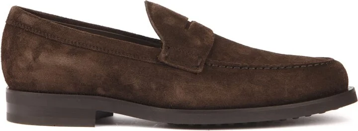 Brown Suede Loafers