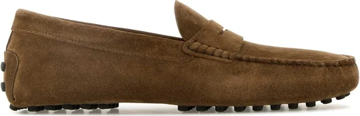 Brown Suede Loafers