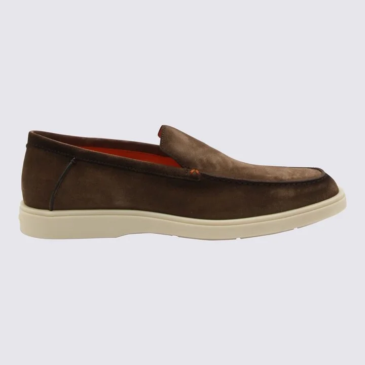 Brown Suede Loafers