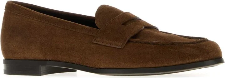 Brown Suede Natalie Loafers - Image 2
