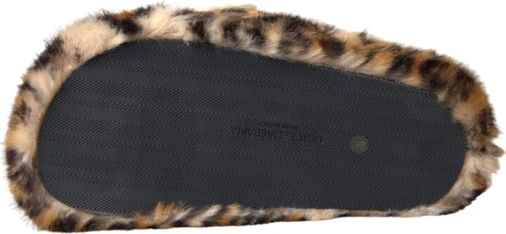 Brown Tiger Slippers Flats Sandals Women's Shoes - Image 6