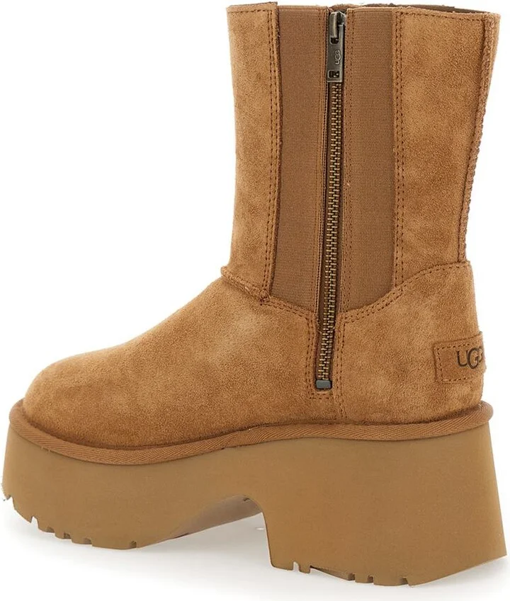 Brown 'Twin Seam New Heights' Boots In Suede Woman - Image 3