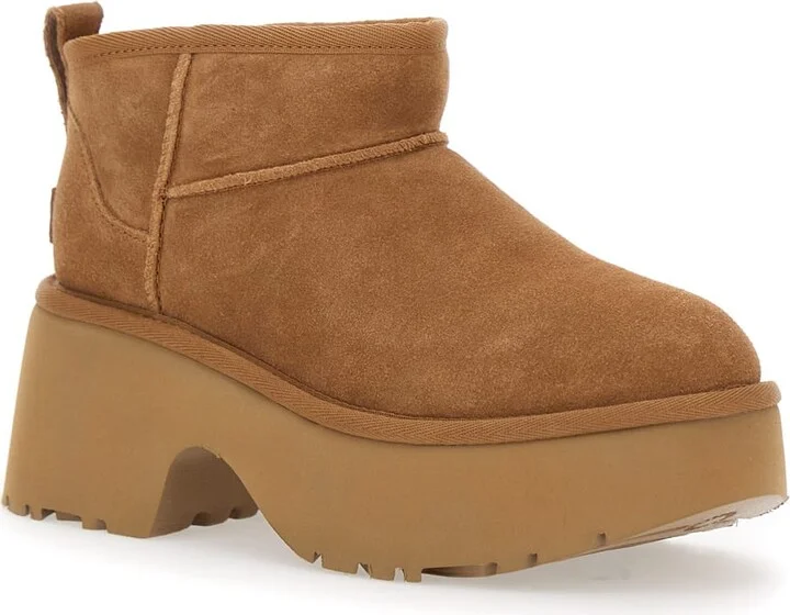 Brown 'ultra Mini New Heights' Boots In Suede Woman - Image 2