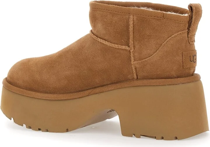 Brown 'ultra Mini New Heights' Boots In Suede Woman - Image 3