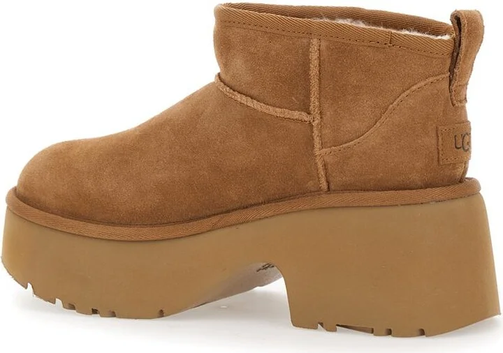 Brown 'Ultra Mini New Heights' Boots In Suede Woman - Image 3