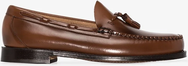 Brown Weejuns Larkin Tassel Leather Loafers