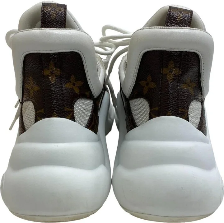 Brown White Sneakers (Pre-Owned) - Image 3