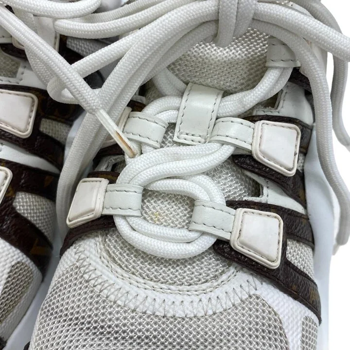 Brown White Sneakers (Pre-Owned) - Image 6