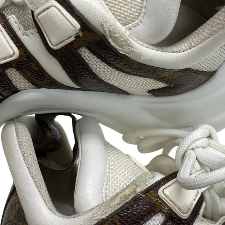 Brown White Sneakers (Pre-Owned) - Image 10