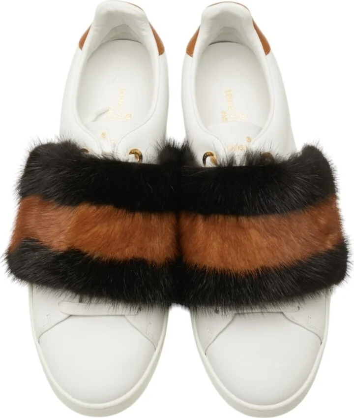 Brown White Sneakers (Pre-Owned) - Image 6