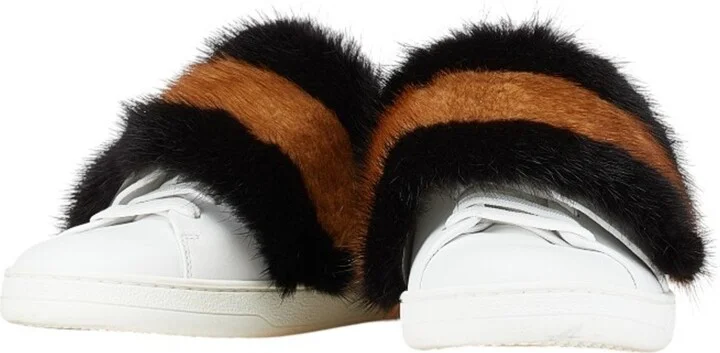 Brown White Sneakers (Pre-Owned)
