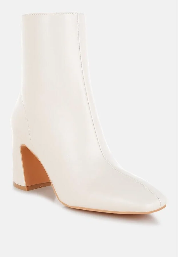 Bruna Square Toe Ankle Boots - Image 3