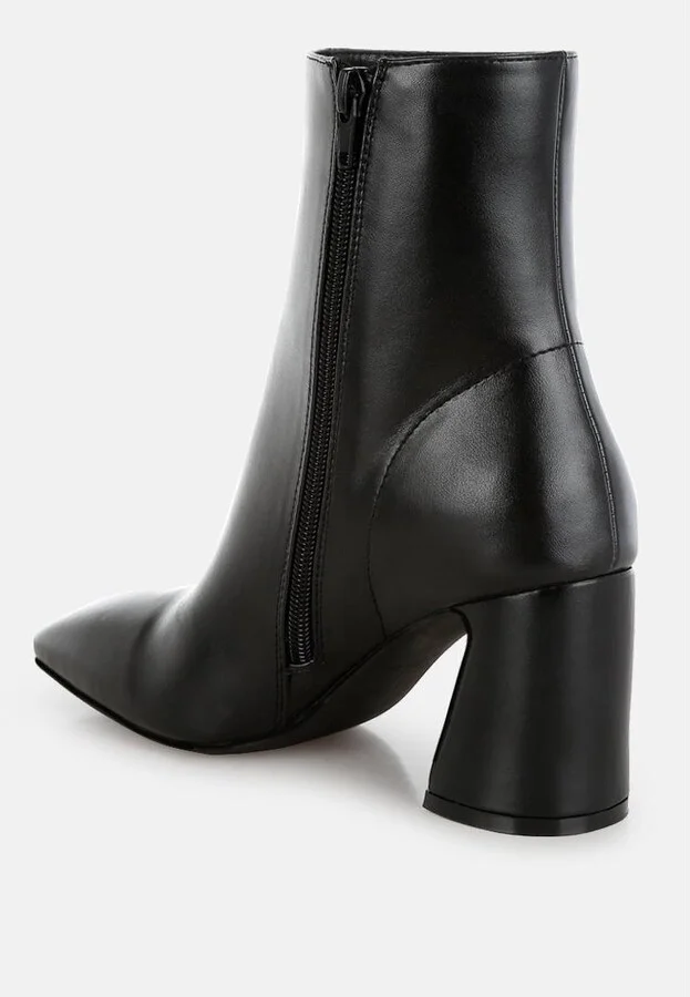 Bruna Square Toe Ankle Boots - Image 4