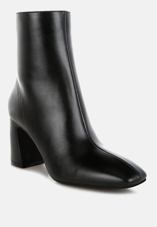 Bruna Square Toe Ankle Boots - Image 5