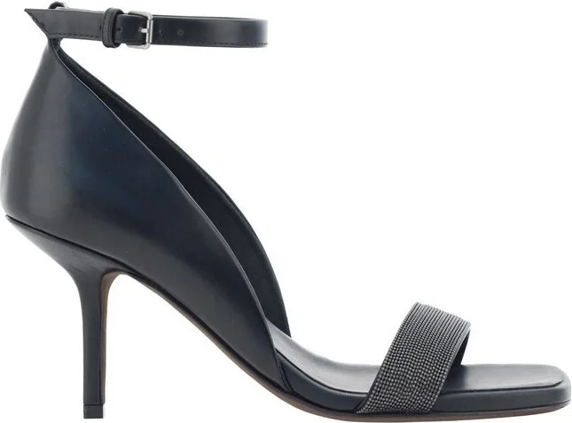 Brunello Cucinelli Almond Toe High-Heeled Sandals