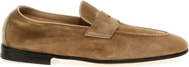 Brunello Cucinelli Almond Toe Slip-On Loafers