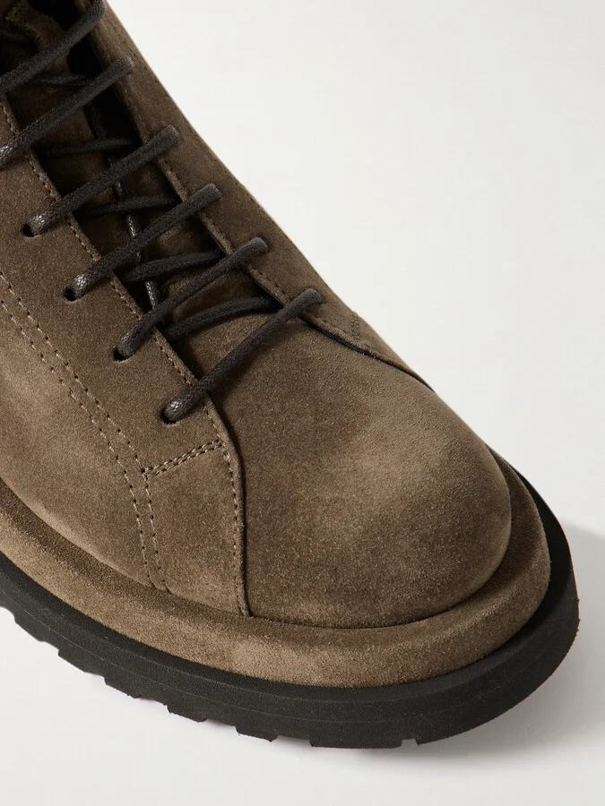 Brunello Cucinelli - Bead-embellished Suede Boots - Brown - Image 4