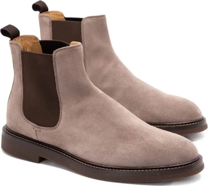 Brunello Cucinelli "Beatles" Suede Ankle Boots Shoes - Image 2