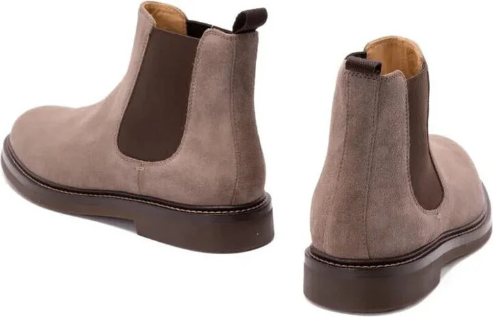 Brunello Cucinelli "Beatles" Suede Ankle Boots Shoes - Image 3