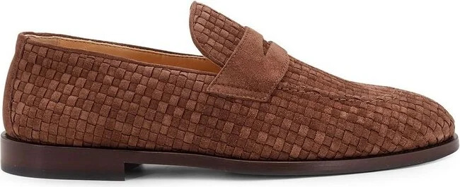 Brunello Cucinelli Braided Penny Loafers