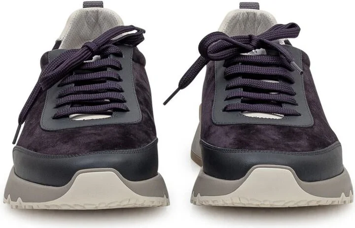 Brunello Cucinelli Brunello Cucinelli Suede And Leather Sneakers - Image 2