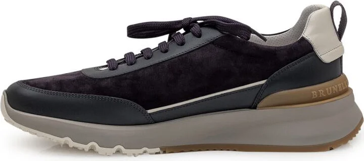 Brunello Cucinelli Brunello Cucinelli Suede And Leather Sneakers - Image 4
