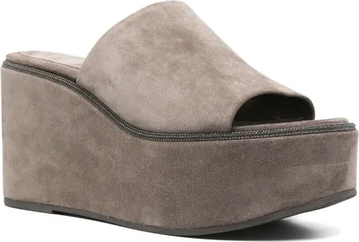 Brunello Cucinelli Classic High Mule Shoes - Image 3