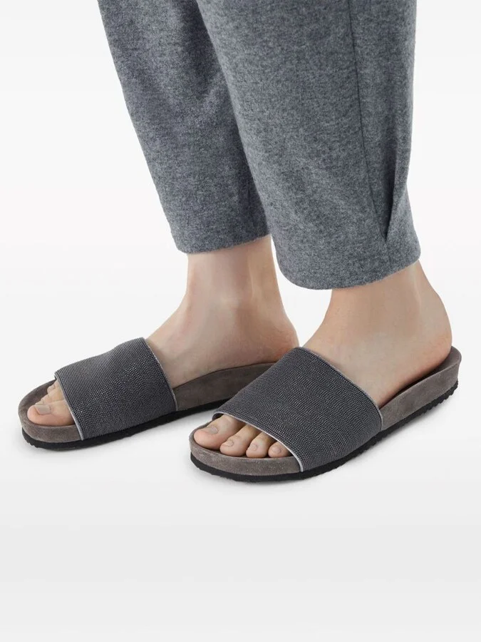 Brunello Cucinelli Classic One Belt Slippers Shoes - Image 2
