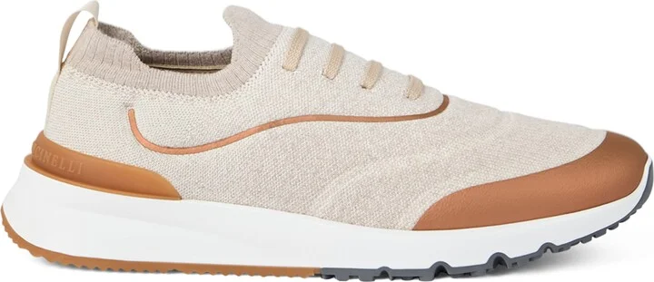 Brunello Cucinelli Cotton Knit Running Shoes