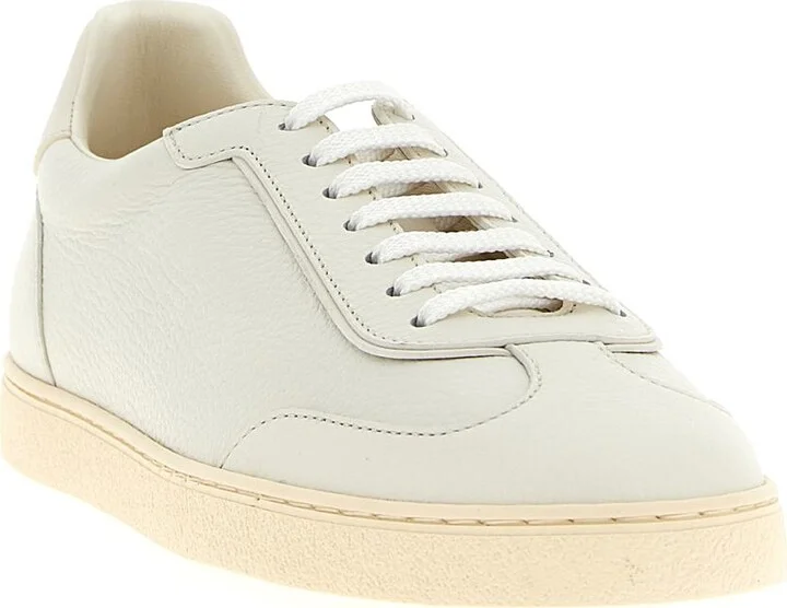 Brunello Cucinelli Deer Leather Sneakers - Image 2