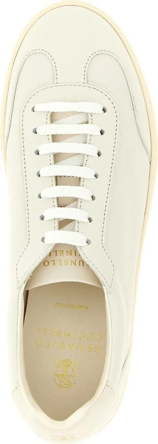 Brunello Cucinelli Deer Leather Sneakers - Image 4
