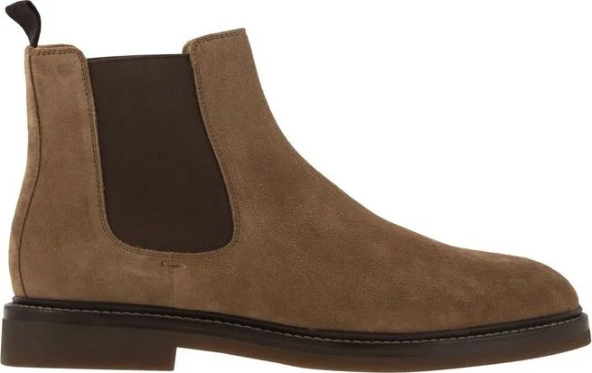 Brunello Cucinelli Elasticated-Panel Chelsea Ankle Boots