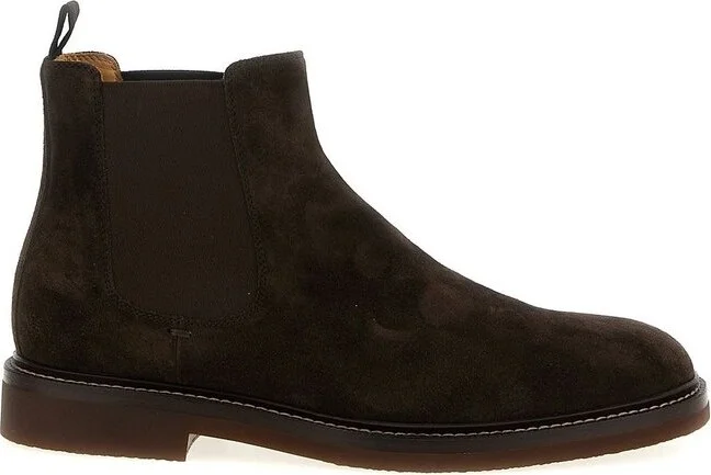 Brunello Cucinelli Elasticated-Panel Chelsea Ankle Boots