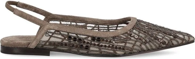 Brunello Cucinelli Embellished Flat Shoes