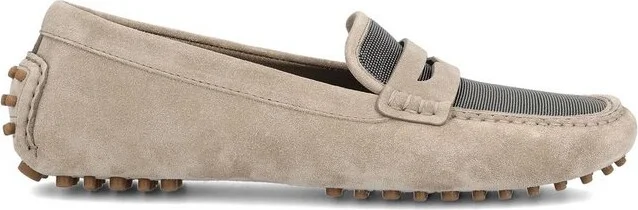 Brunello Cucinelli Embellished Slip-On Loafers