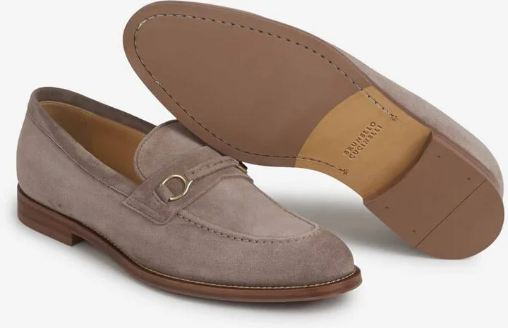 Brunello Cucinelli Horsebit Leather Moccasins - Image 4