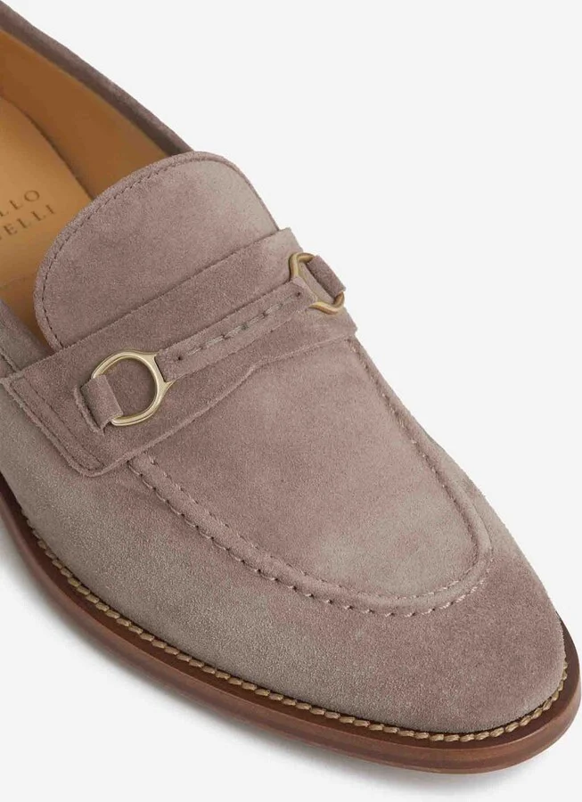 Brunello Cucinelli Horsebit Leather Moccasins - Image 5
